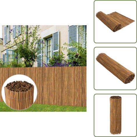 The Living Store Recinzione in Bambù 500x100 cm - Recinzione da giardino