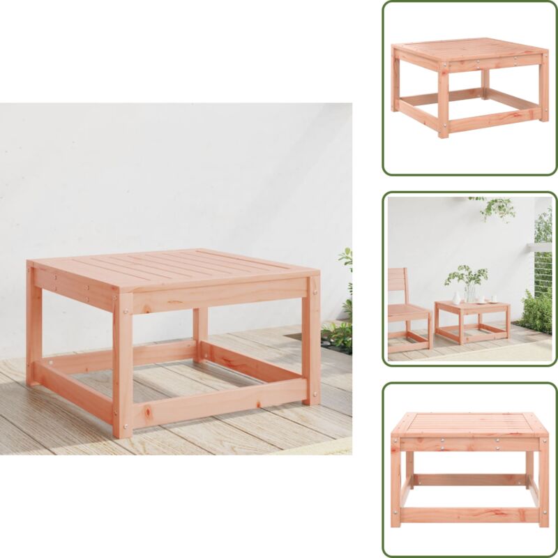 The Living Store - Repose-pied de jardin massif de douglas - Pouf Extérieur - Mobilier De Jardin - Canapé De Jardin - Chaise Longue - Relax