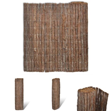 The Living Store Rindenzaun 400×100 cm - Zaunfelder
