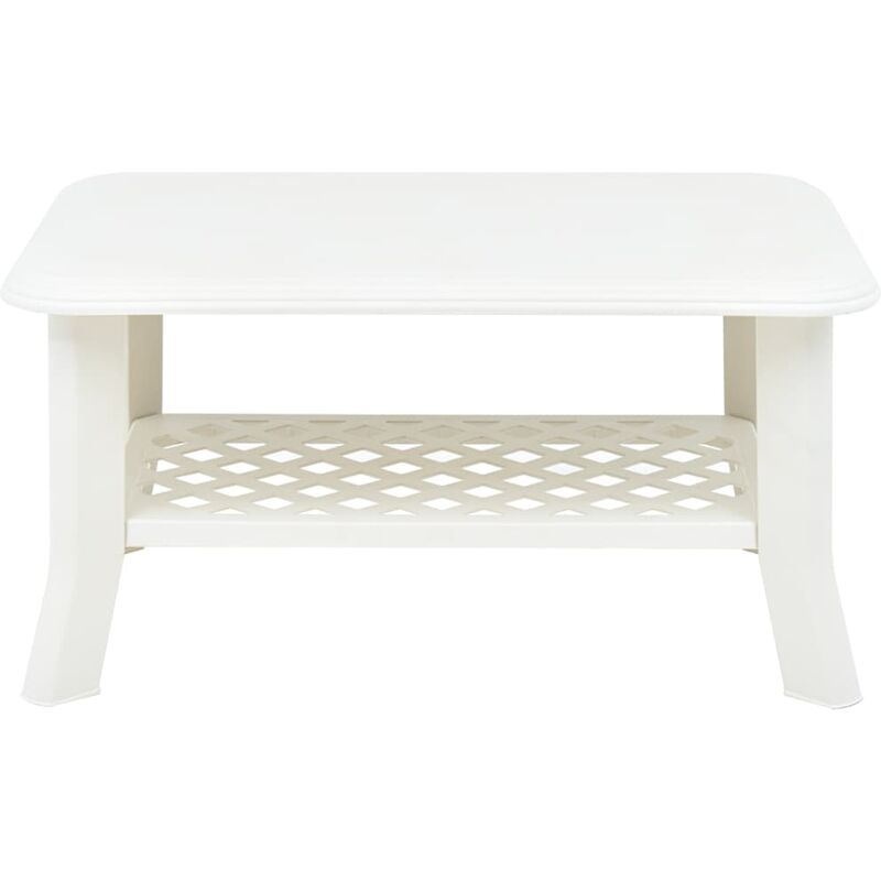 Table basse Blanc 90 x 60 x 46 cm Plastique - Inlife