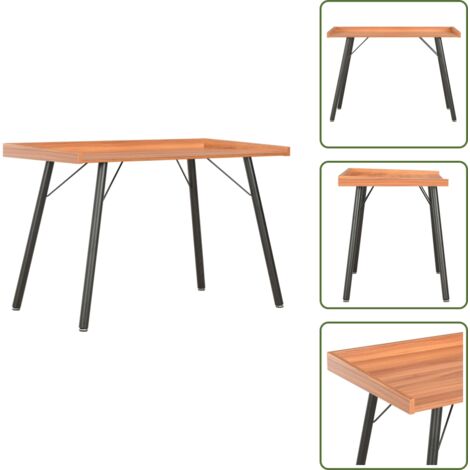 The Living Store Scrivania Marrone 90x50x79 cm - Scrivania marrone