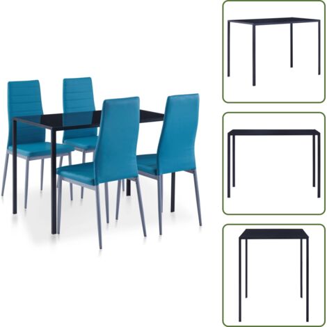 The Living Store Set da Pranzo 5 pz Blu - Tavolo da pranzo