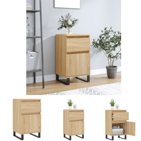 The Living Store Sideboard Sonoma-Eiche 40x35x70 cm Holzwerkstoff - Sideboards
