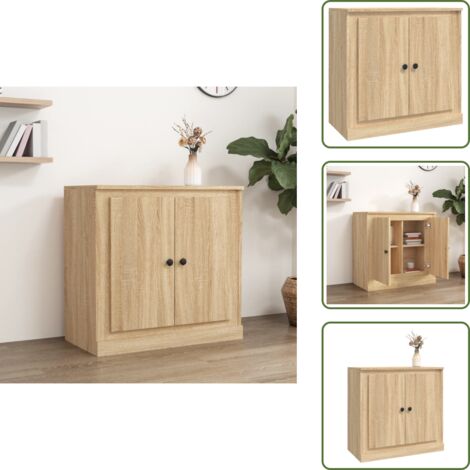 The Living Store Sideboard Sonoma-Eiche 70x35,5x67,5 cm Holzwerkstoff - Holzkommode