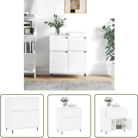 MAISON CHIC The Living Store Sideboard Weiß 60x35x70 cm Holzwerkstoff - Sideboards