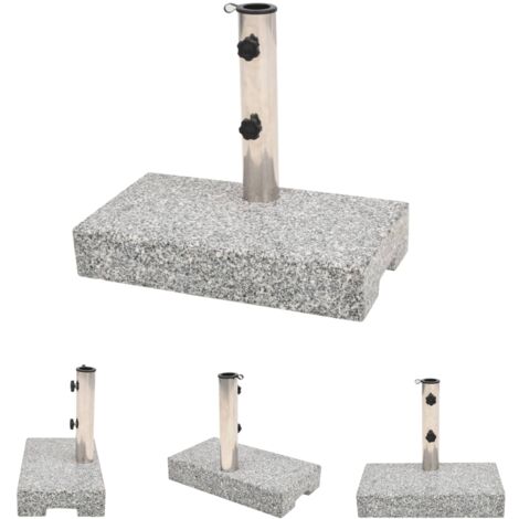 The Living Store Sonnenschirmständer Granit Rechteckig 25 kg - Sonnenschirmständer