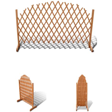The Living Store Spalierzaun Massivholz 180x100 cm - Zaunfelder