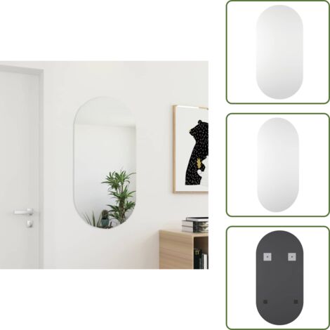 The Living Store Specchio 100x50 cm in Vetro - Specchio in vetro