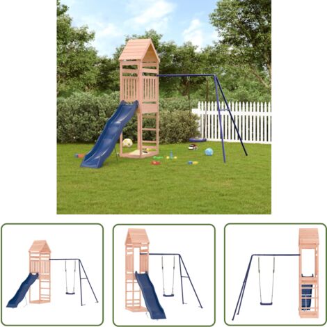 The Living Store Spielturm Massivholz Douglasie - Holzspielplatz - Spielturm - Douglasie - Gartenmöbel - Outdoorspielgeräte