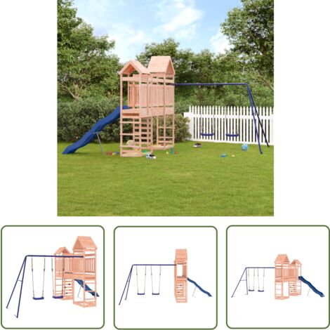 The Living Store Spielturm Massivholz Douglasie - Holzspielplatz - Spielturm - Douglasienholz - Klettergerüst - Spielgeräte