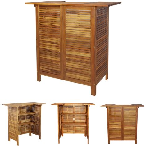 The Living Store -  Stehtisch 110x50x105 cm Akazienholz Massiv