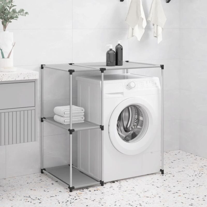 Support de rangement sur la machine à laver Gris 87x55x90,5 cm The Living Store Gris