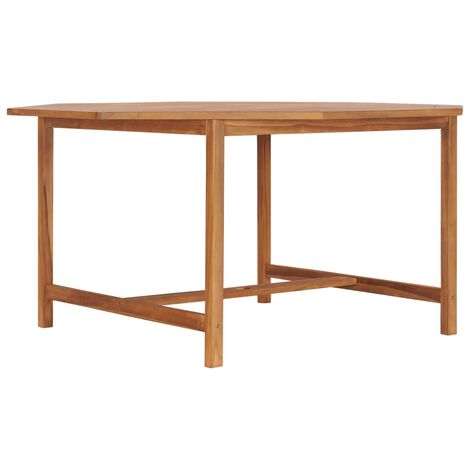 The Living Store - Table de jardin 150x150x75 cm Bois de teck solide - Brun