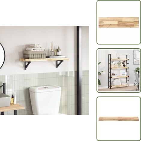 The Living Store Tablero de mesa rectangular madera maciza acacia 100x20x4 cm - Madera de acacia