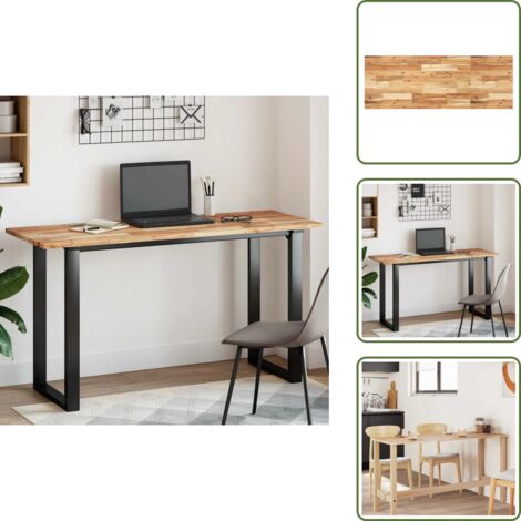 The Living Store Tablero de mesa rectangular madera maciza acacia 120x50x2 cm - Mesa de comedor