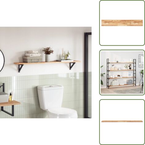 The Living Store Tablero de mesa rectangular madera maciza acacia 160x20x2 cm - Madera de acacia