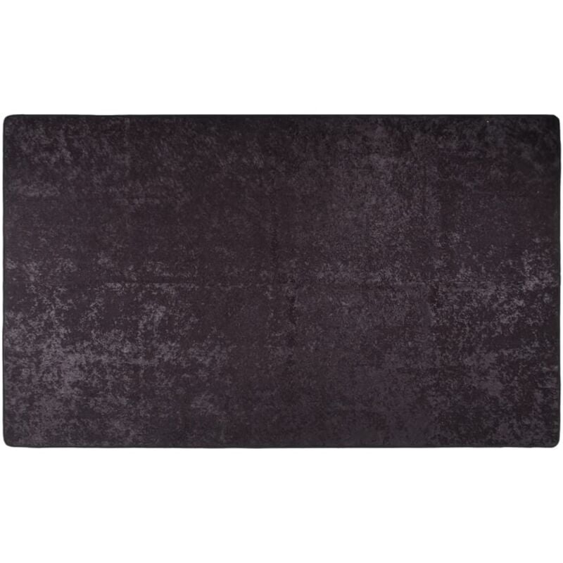 The Living Store - Tapis lavable antidérapant 120x180 cm Anthracite Anthracite