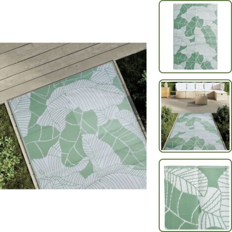 The Living Store Tappeto da Esterno ARAKIL Verde 120x180 cm PP - Tappeto da esterno