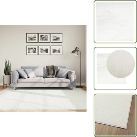 The Living Store Tappeto OVIEDO a Pelo Corto Grigio 200x200 cm - Tappeto per casa