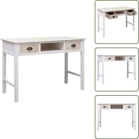 The Living Store Tavolo Consolle 110x45x76 cm in Legno - Tavolo da soggiorno