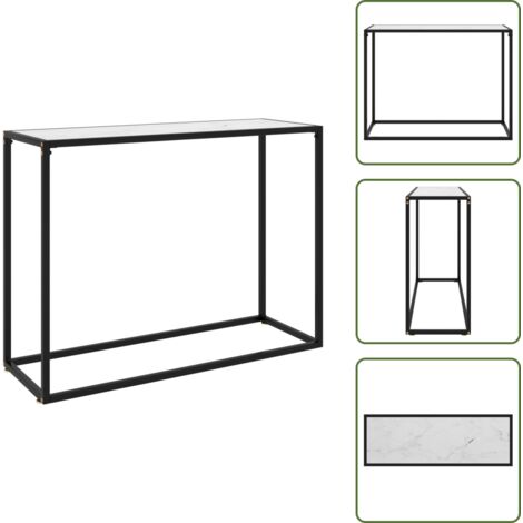 Tavolo Consolle Trasparente 180x35x75,5 cm in Vetro Temperato 331682