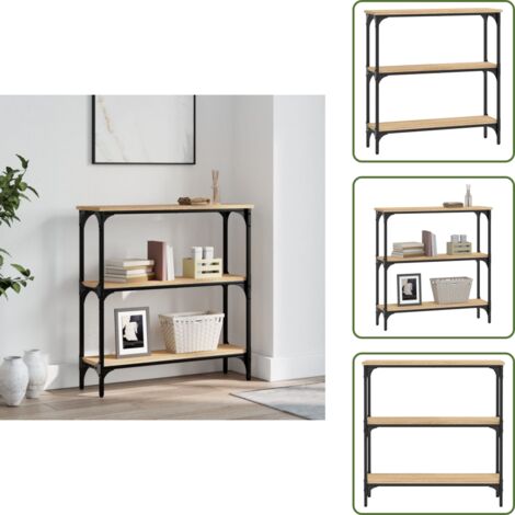 The Living Store Tavolo Consolle Rovere Sonoma 75x22,5x75 cm Legno Agglomerato - Tavolo ingresso