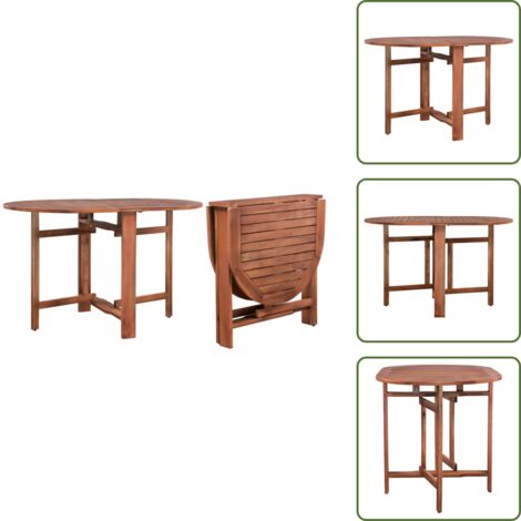 The Living Store Tavolo da Giardino  120x70x74 cm in Massello di Acacia - Tavolo da pranzo