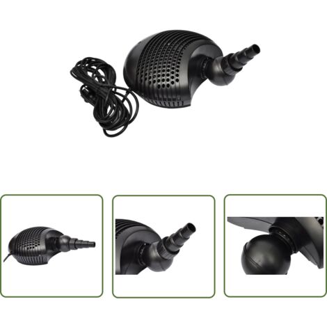 The Living Store Teichpumpe 8000 L/h - Teichpumpe - Wasserpumpe - Gartenpumpe - Submersible Pump - Poolpumpe