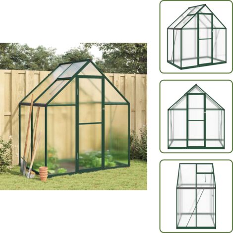 The Living Store Telaio Serra con Base Verde 169x114x195 cm in Alluminio - Telaio serra