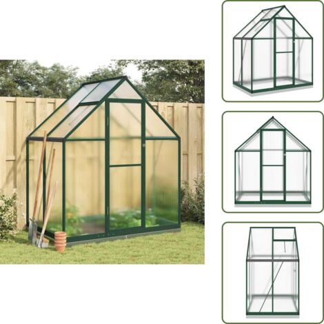 The Living Store Telaio Serra con Base Verde 169x114x202 cm in Alluminio - Telaio serra