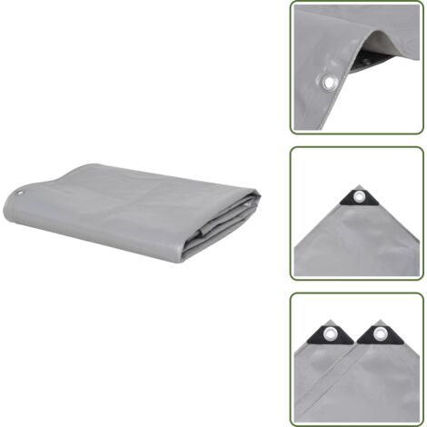 The Living Store Telone 650 g/m² 1,5x20 m Grigio - Telone per auto