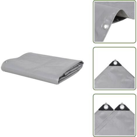 The Living Store Telone 650 g/m² 1,5x6 m Grigio - Telone per auto