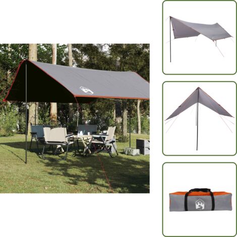 The Living Store Telone da Campeggio Arancione 430x380x210 cm Impermeabile - Telone impermeabile