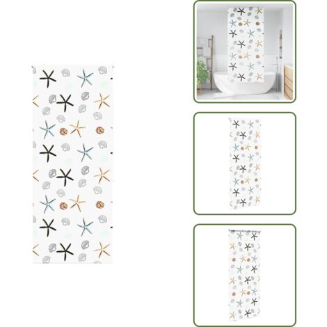 The Living Store Tenda a Rullo Doccia 110x240 cm Larghezza Tessuto 106 cm - Tenda a rullo