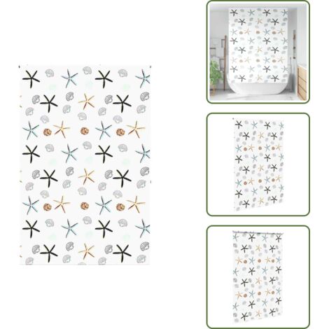 The Living Store Tenda a Rullo Doccia 150x240 cm Larghezza Tessuto 146 cm - Tenda a rullo
