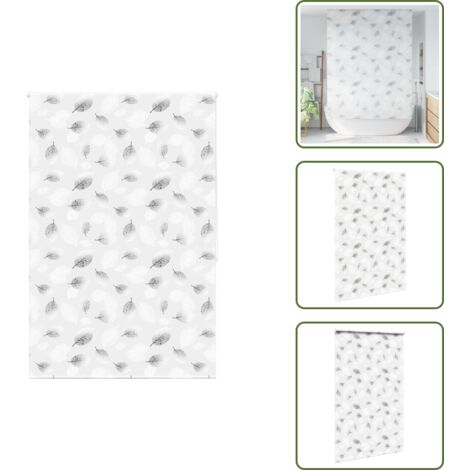 The Living Store Tenda a Rullo Doccia 150x240 cm Larghezza Tessuto 146 cm - Tenda a rullo