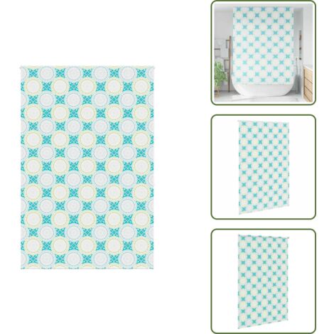 The Living Store Tenda a Rullo Doccia 150x240 cm Larghezza Tessuto 146 cm - Tenda a rullo