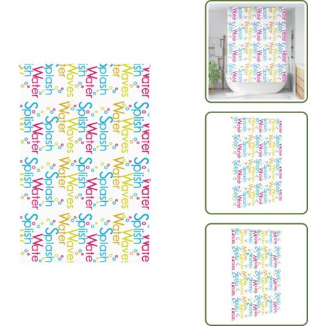 The Living Store Tenda a Rullo Doccia 160x240 cm Larghezza Tessuto 156 cm - Tenda a rullo