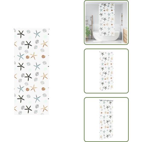 The Living Store Tenda a Rullo Doccia 90x240 cm Larghezza Tessuto 86 cm - Tenda a rullo
