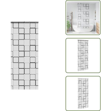 The Living Store Tenda a Rullo Doccia Cassonetto 110x240 cm Larghezza Tessuto - Tenda a rullo
