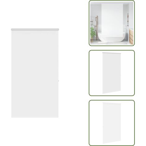 The Living Store Tenda a Rullo Doccia con Cassonetto 120x240cm Larghezza Tessuto - Tenda a rullo