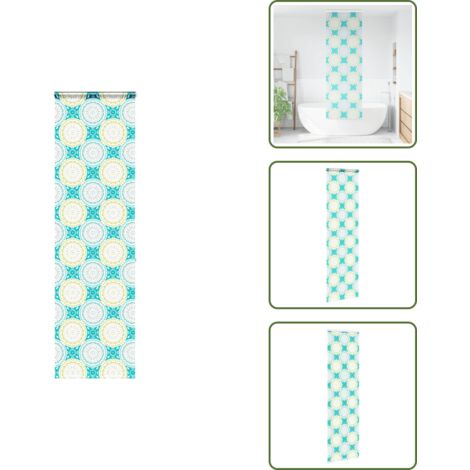 The Living Store Tenda a Rullo Doccia con Cassonetto 70x240 cm Larghezza Tessuto - Tenda a rullo