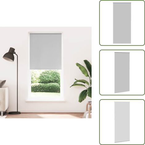 The Living Store Tenda a rullo oscurante 104,4x230 cm Tessuto Larghezza 100 cm grigio - Tenda a rullo