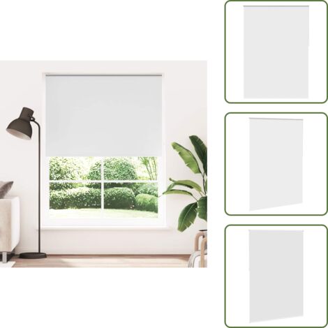 The Living Store Tenda a rullo oscurante 144,4x230 cm Tessuto Larghezza 140 cm bianco - Tenda oscurante