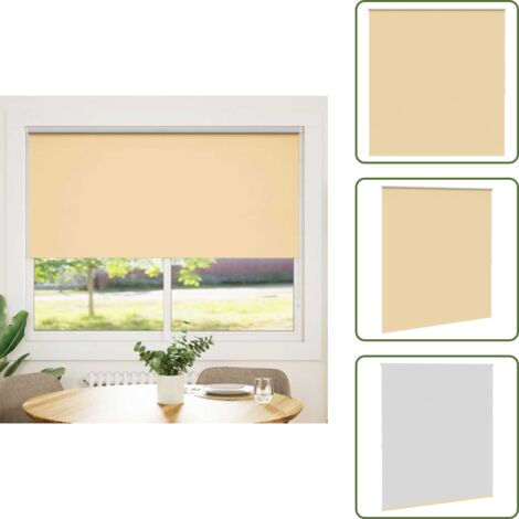 The Living Store Tenda a rullo oscurante 164,4x175 cm Tessuto Larghezza 160 cm beige - Tenda oscurante