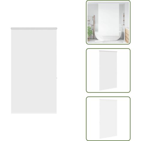 The Living Store Tenda a Rullo per Doccia Cassonetto 140x240cm Larghezza Tessuto - Tenda a rullo