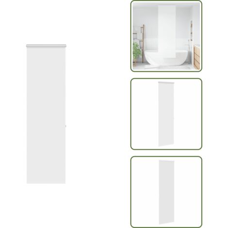 The Living Store Tenda a Rullo per Doccia Cassonetto 60x240 cm Larghezza Tessuto - Tenda a rullo