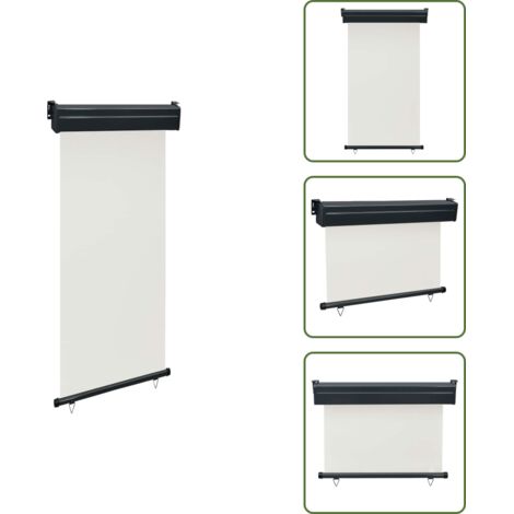 The Living Store Tendalino Laterale per Balcone 105x250 cm Crema - Tenda da sole