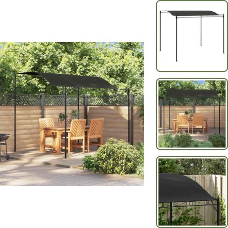 The Living Store Tendalino Parasole 3x2,4 m Antracite - Ombrellone