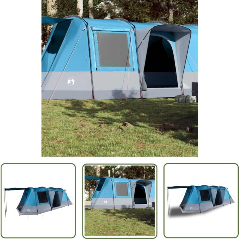 Tente de camping tunnel 4 personnes bleu imperméable - Tente De Camping - Tente Tunnel - Tente Imperméable - Tente Familiale - Abri Extérieur - The